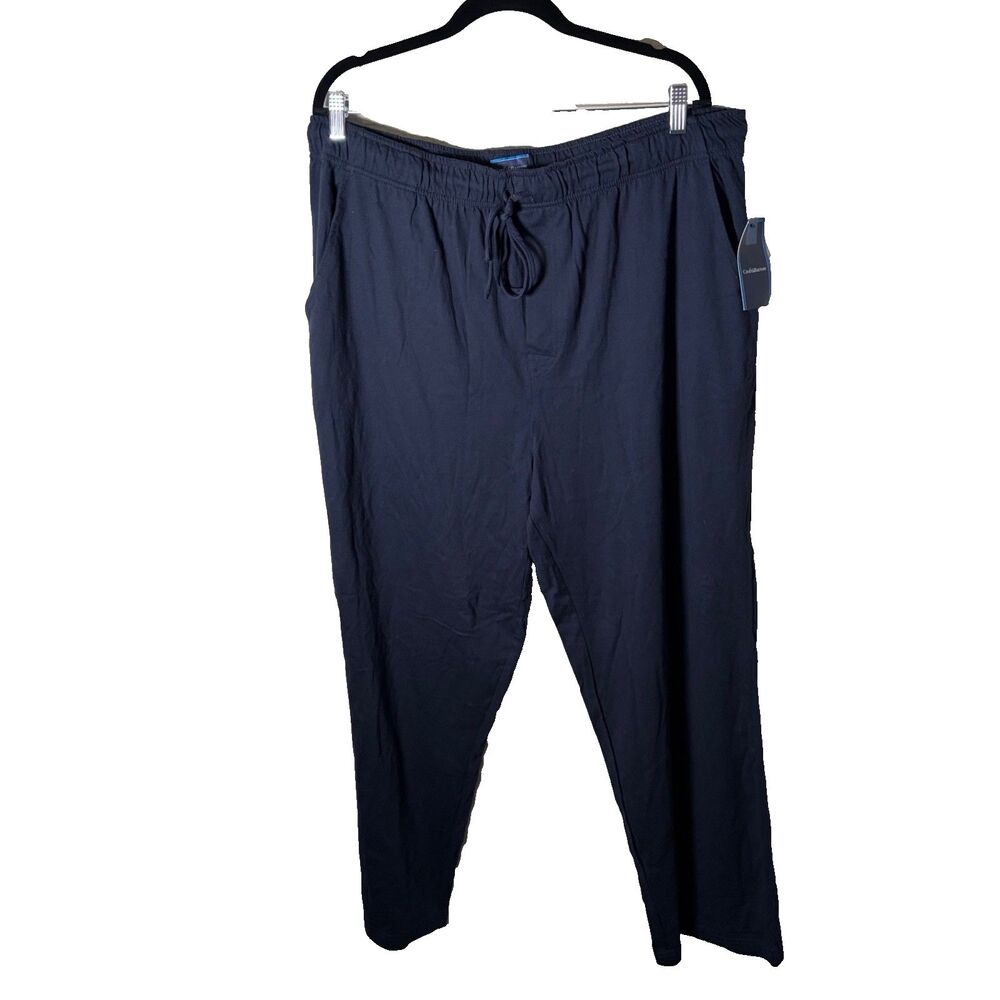 Croft & Barrow Pajama Pants Men's XL Navy Blue Lounge Cotton Drawstring